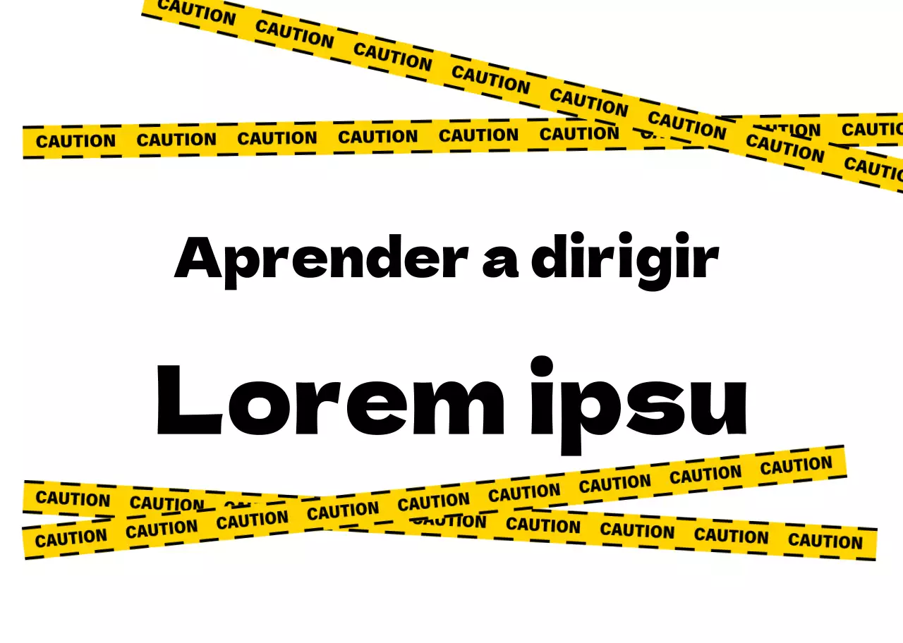 Amarelo Preto Instruções de condução fáceis de ler para principiantes