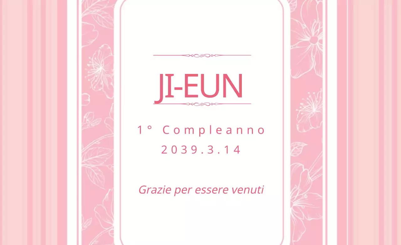1° COMPLEANNO