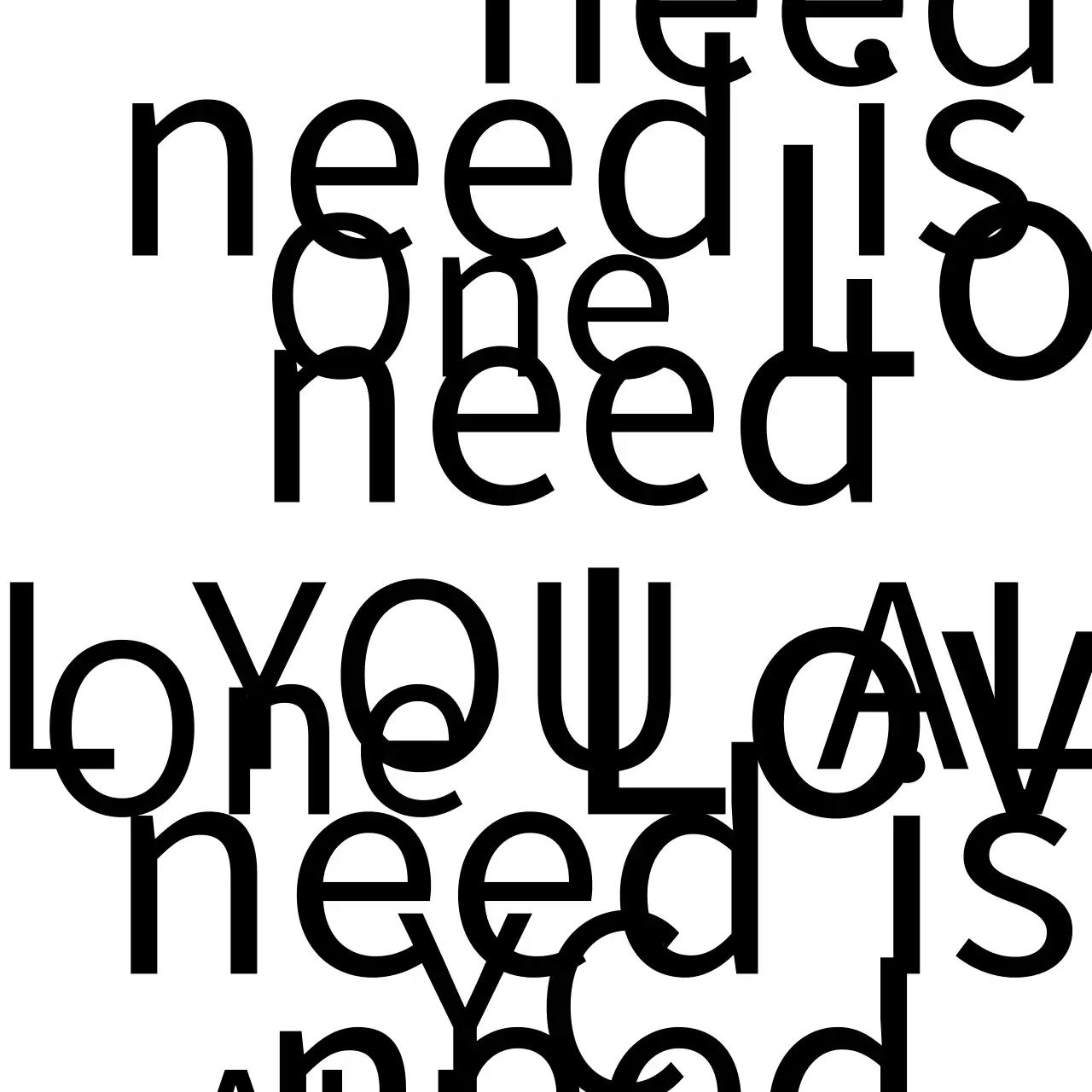 黒 モダン タイポグラフィ ポスター ファンシーバナー