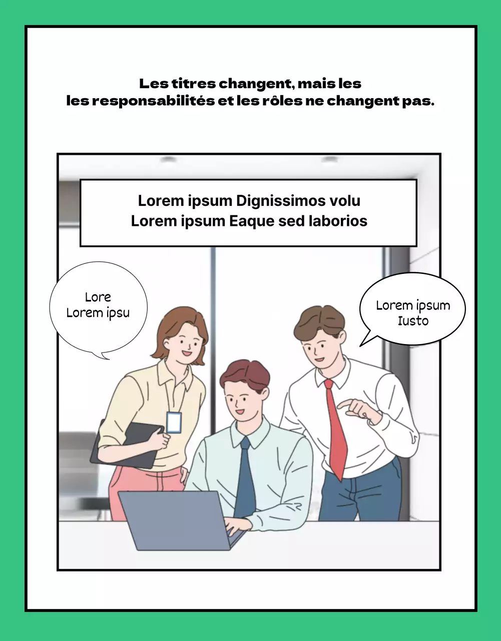 Page détaillée de l'actualité de l'entreprise au format webtoon