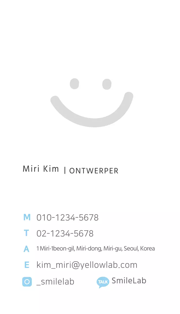 SmileLab Algemeen visitekaartje