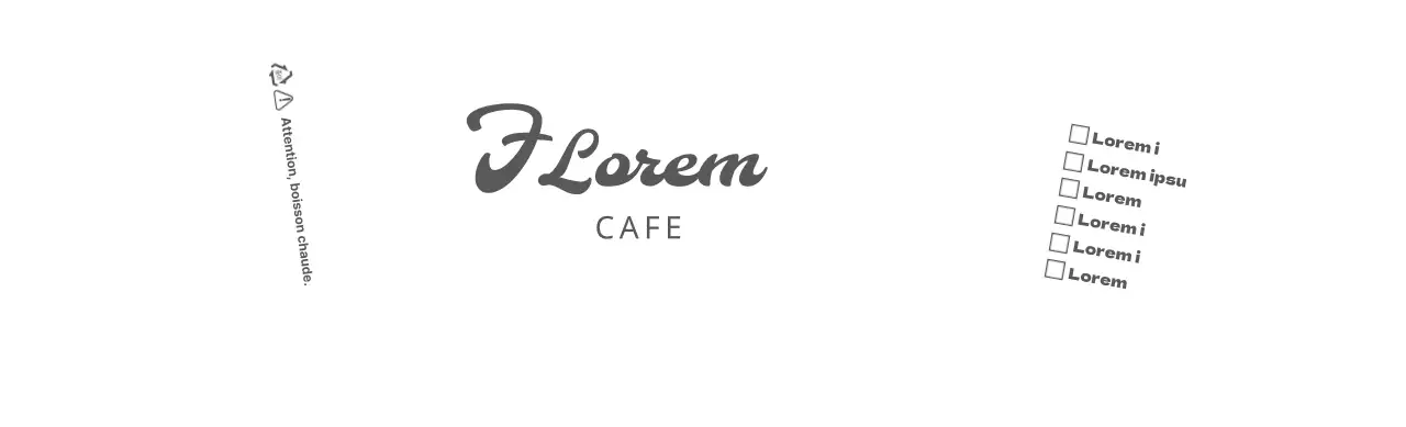 Logo textuel simple en gris