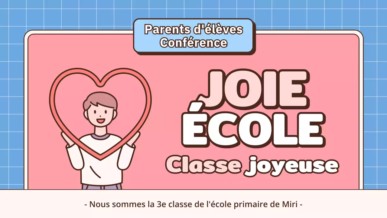 Présentation pour une conférence parents-professeurs sur le thème de l'école