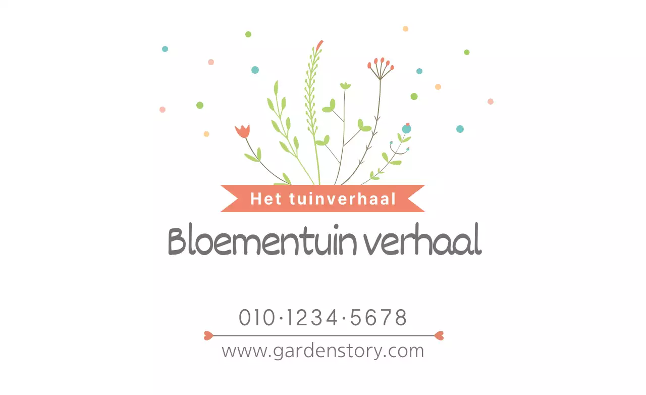 Bloementuin verhaal