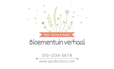 Bloementuin verhaal
