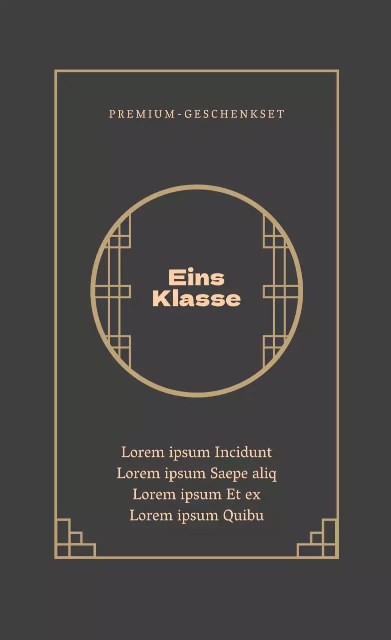 Beige illustriertes Geschenkset hanwa Verpackungsetikett