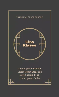 Beige illustriertes Geschenkset hanwa Verpackungsetikett