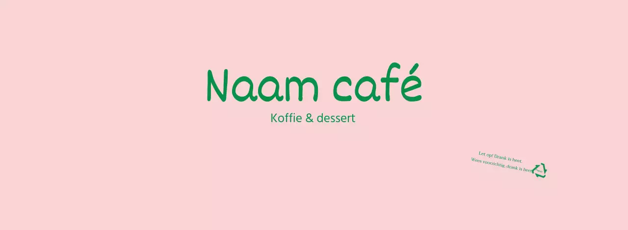 Roze Groen Nette Engelse letters