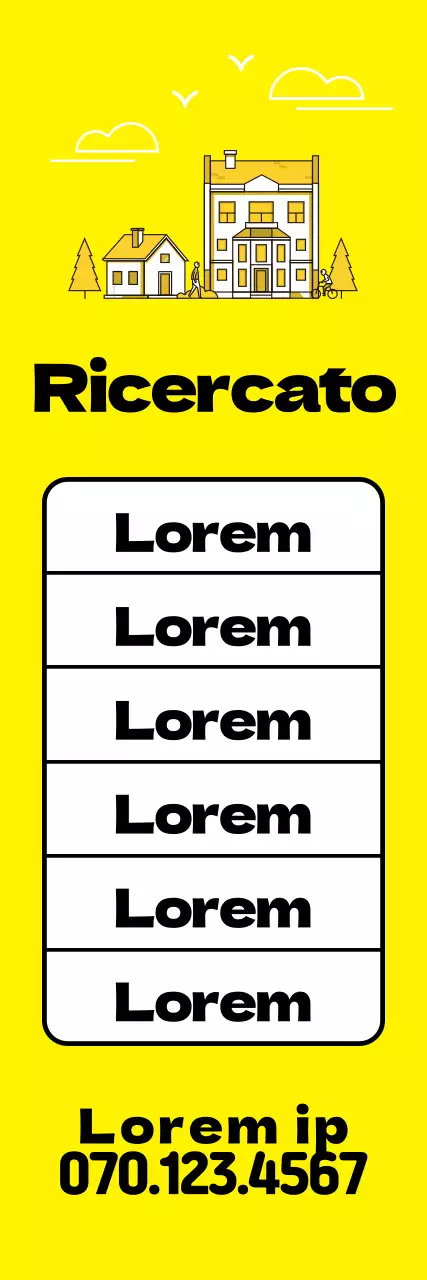 Proprietà gialla in vendita