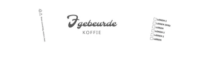 Eenvoudig tekstueel logo in grijs