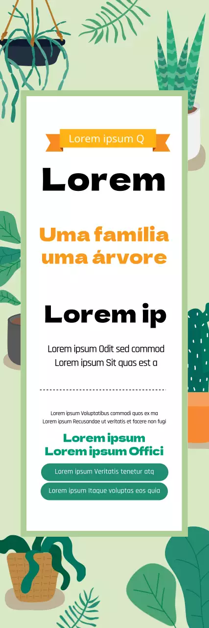Ilustração verde Promoção gira do Dia da Árvore