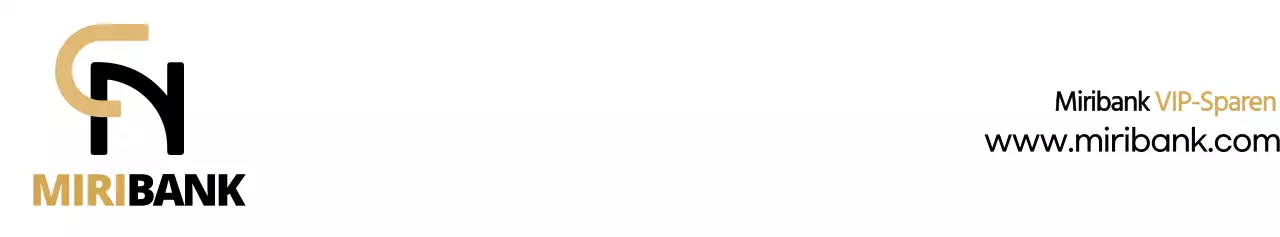 Einfaches, klares, symbolisches Logo in Braun und Schwarz zur Information und Förderung von Informationen über Banksparen