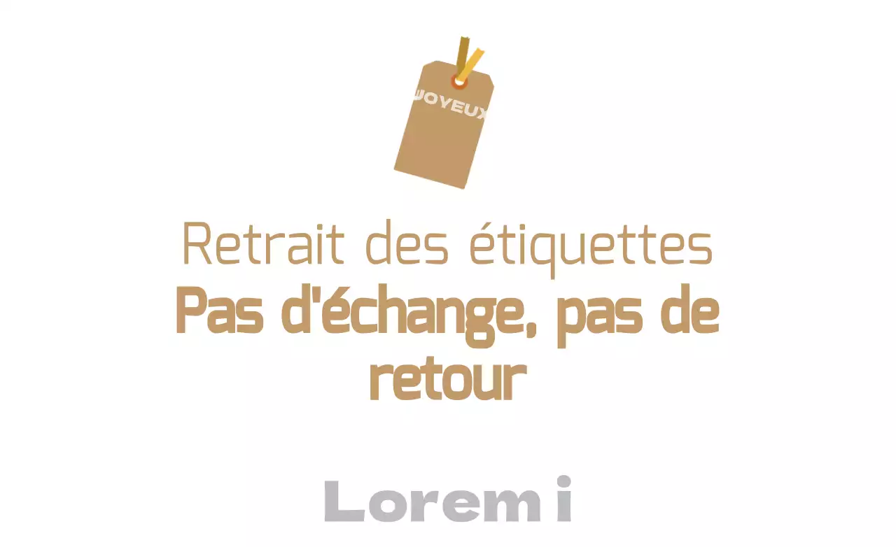 Pas d'échange ni de retour