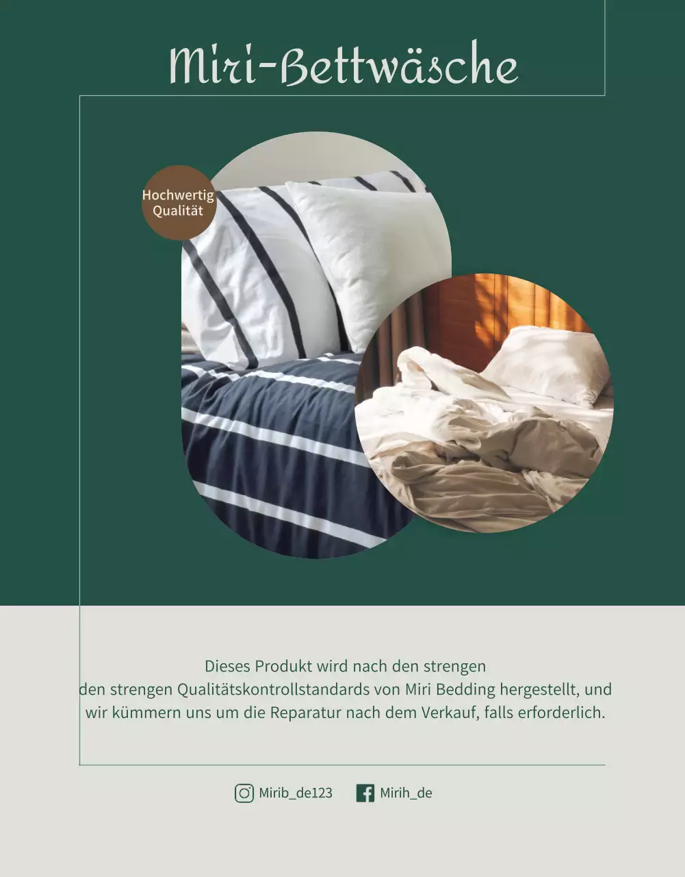 Luxuriöse Konzeptbettwäsche in modernen Brauntönen (mehr)