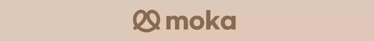 Werben Sie für ein sauberes Café mit einer gedämpften Farbpalette und einem dezenten Logo.