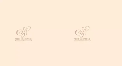 Beige Simple Logo Jewellery Shop
