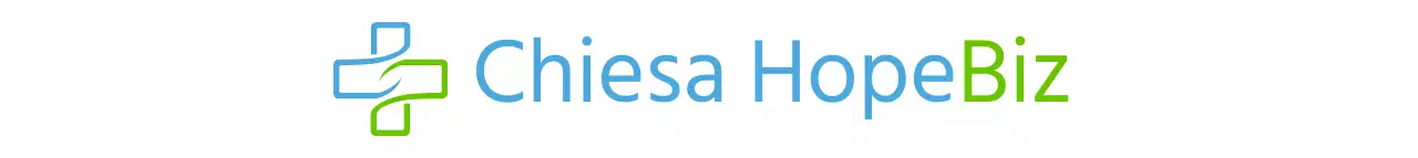 Stile semplice e simbolico del logo in tonalità chartreuse e blu chiaro Promozione e sensibilizzazione della chiesa