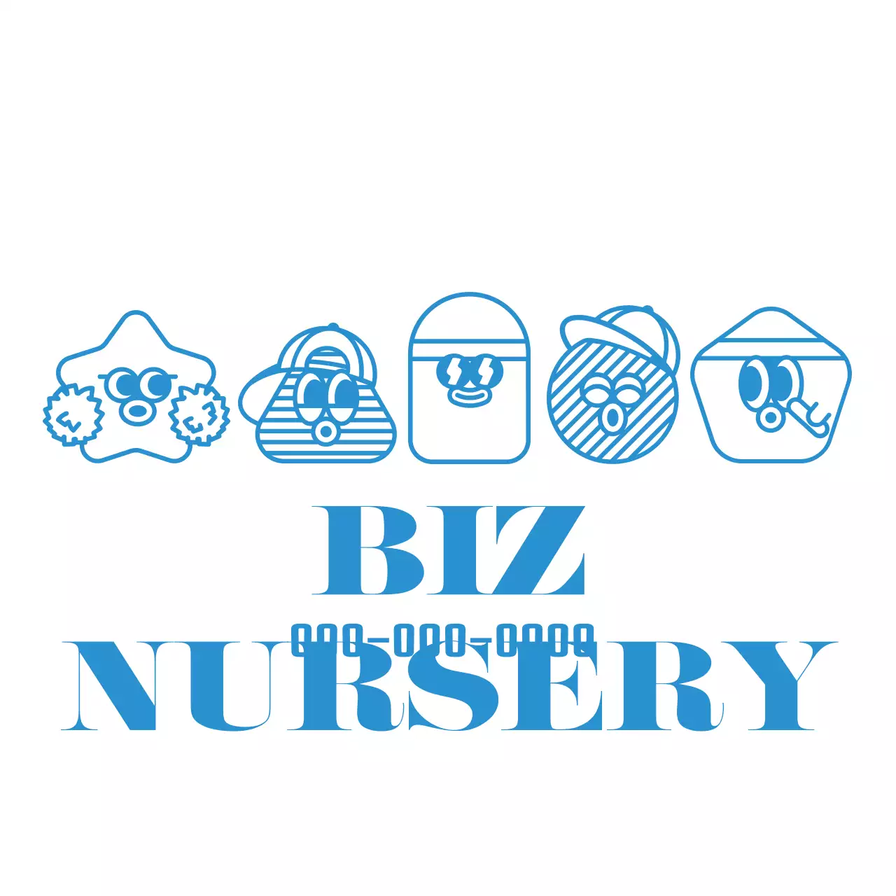 rond rond mignon personnage logo style jardin d'enfants athlétique rencontre