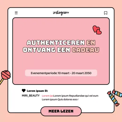 Roze Wit Dag sociale media Instagrammen evenementen