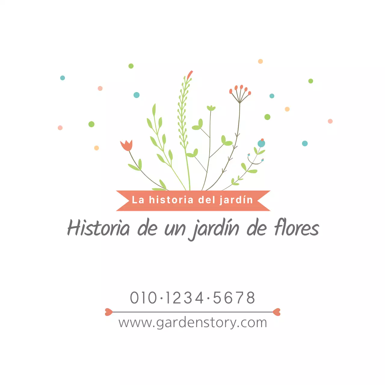 Historia de un jardín de flores