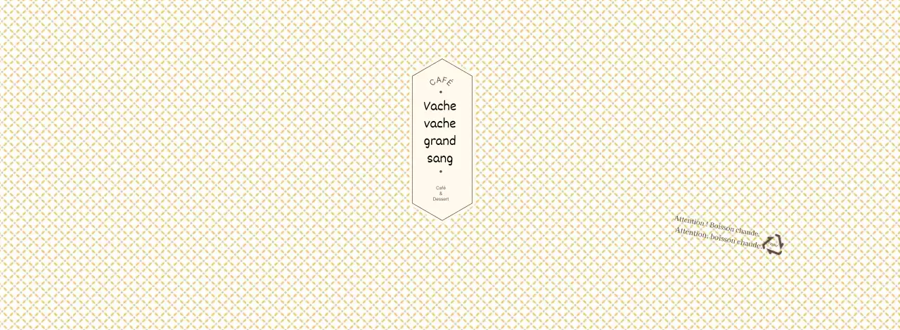 Café à carreaux jaunes