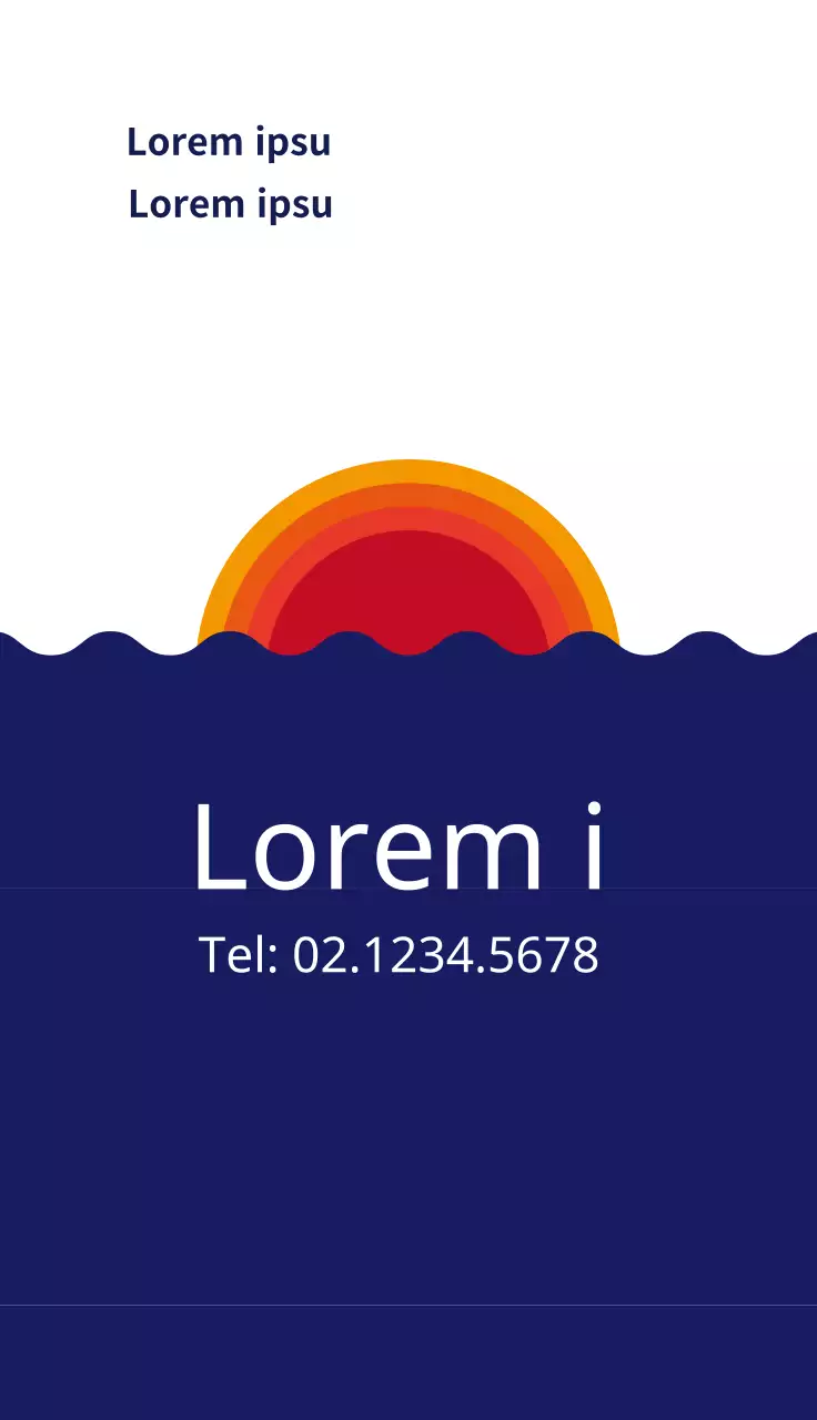 Ristorante carino sashimi con illustrazione blu