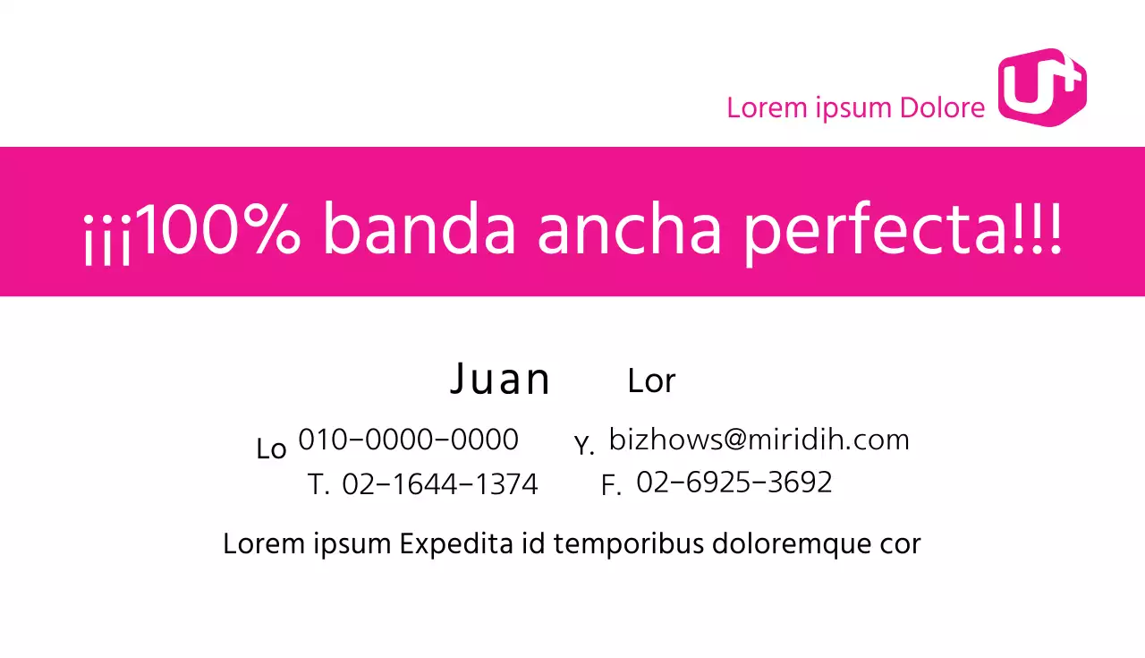 Tarjeta de visita sencilla con elementos en tonos azules