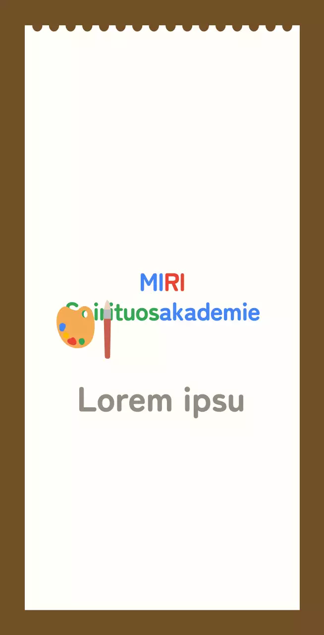 Kinderkunstschule Balsa mit weißem Skizzenbuch-Hintergrund