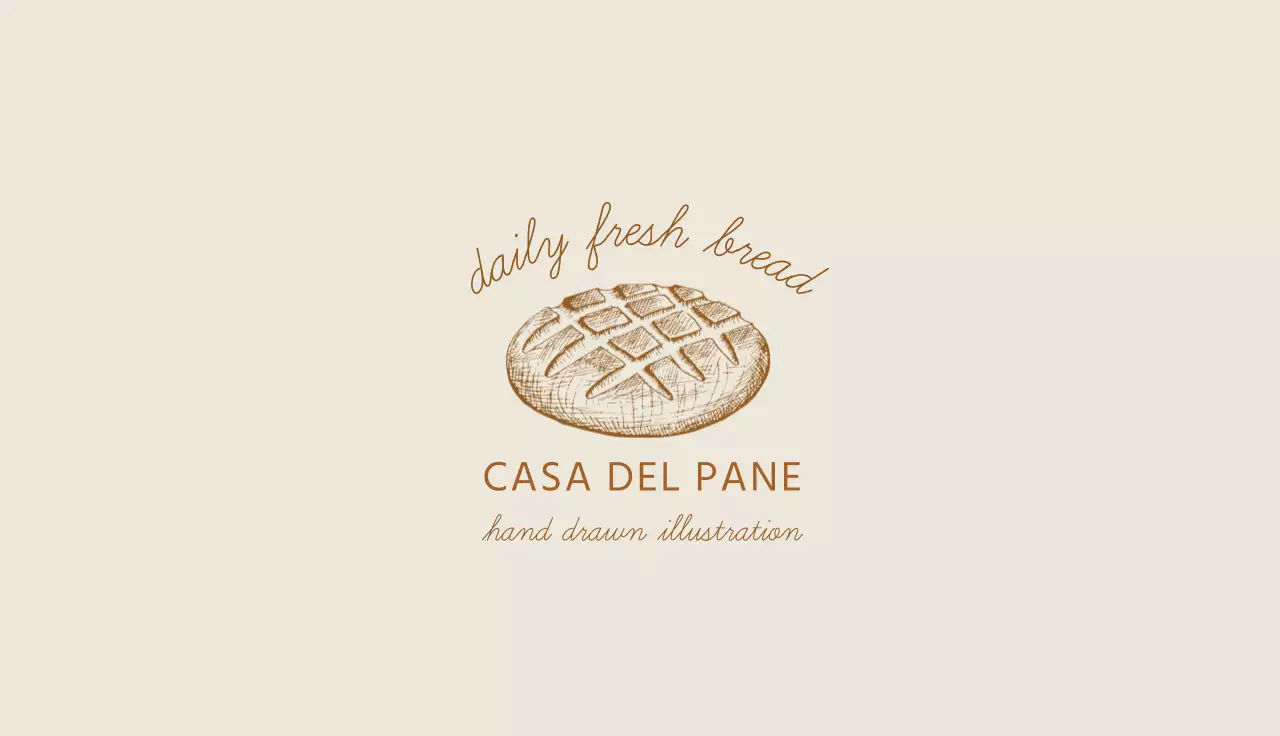 illustrazione marrone cibo vintage pane panificio