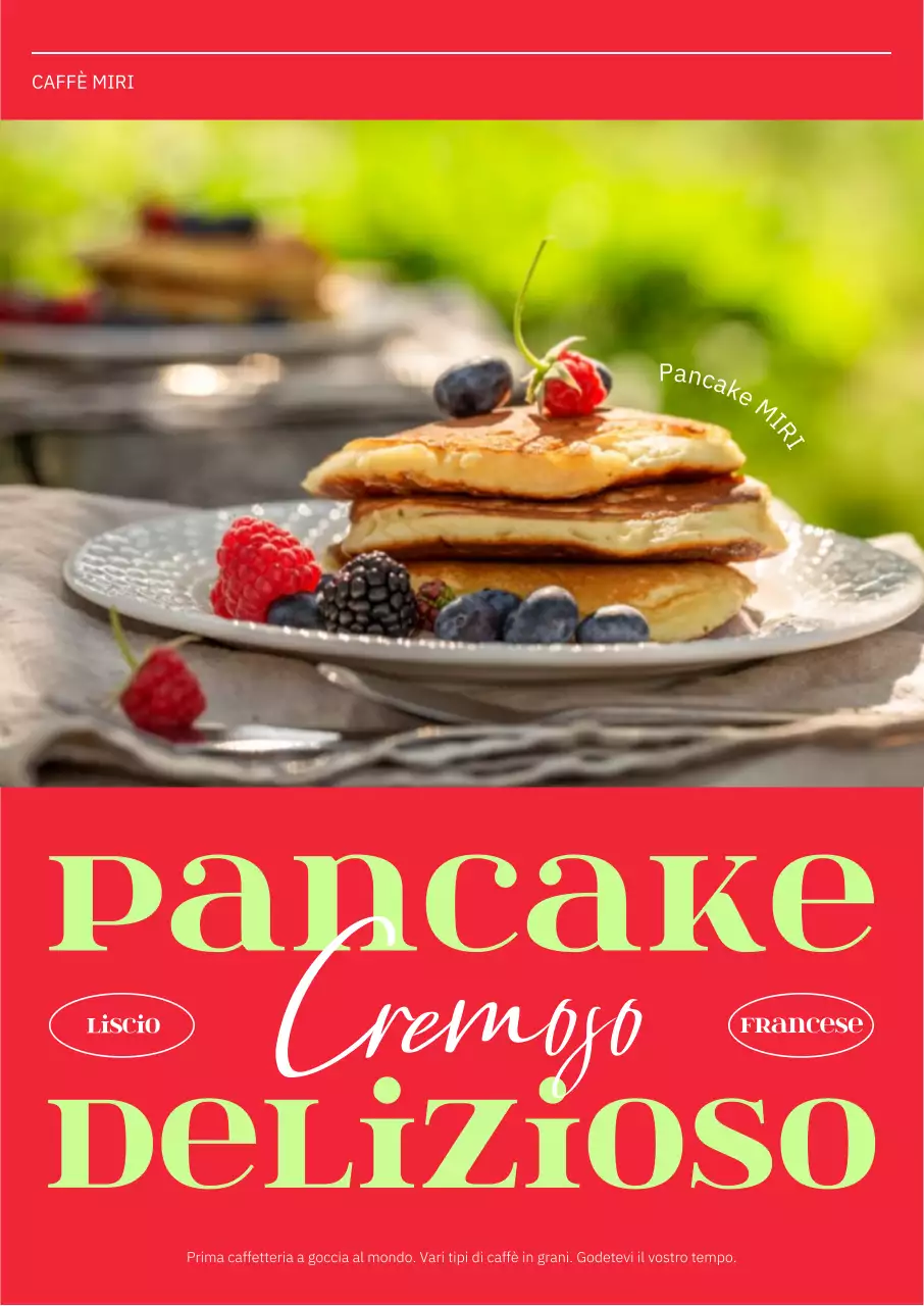 Interni di un caffè pop e di tendenza in rosso vivo con accenti di verde lime