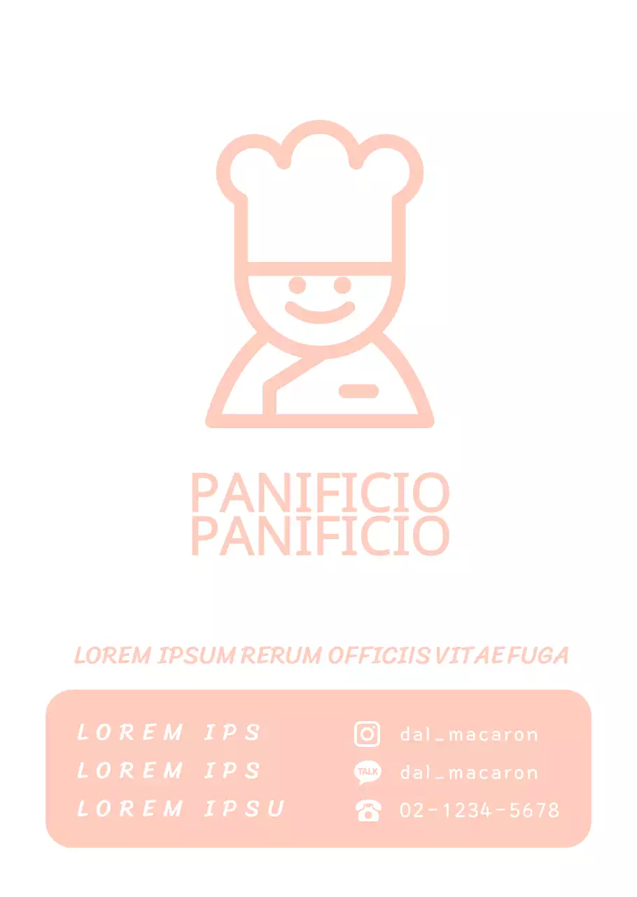 Icona chef rosa Poster trasparente per panificio con orari di apertura