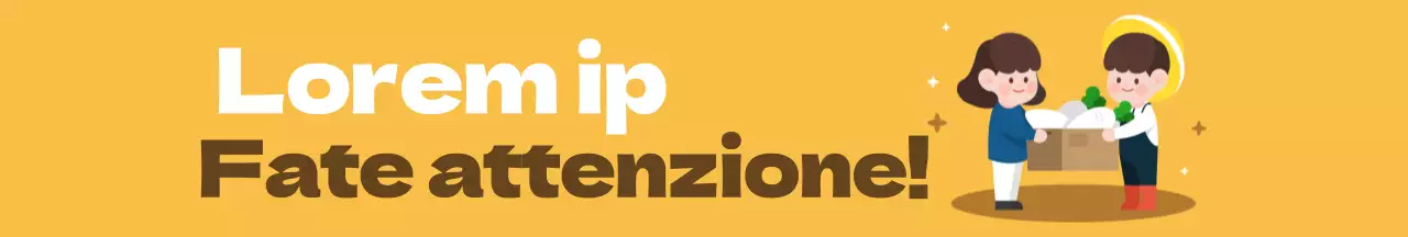 Semplice illustrazione arancione della consegna dei prodotti