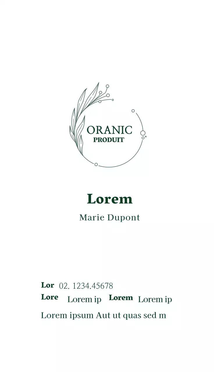 illustration verte logo eco-friendly personal shopper