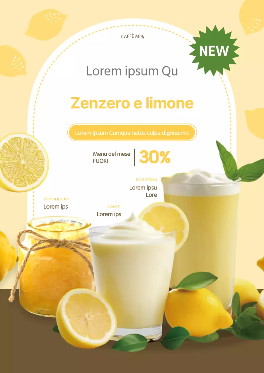 Promuovete il nuovo menu autunnale della vostra caffetteria con un concept rinfrescante e carino