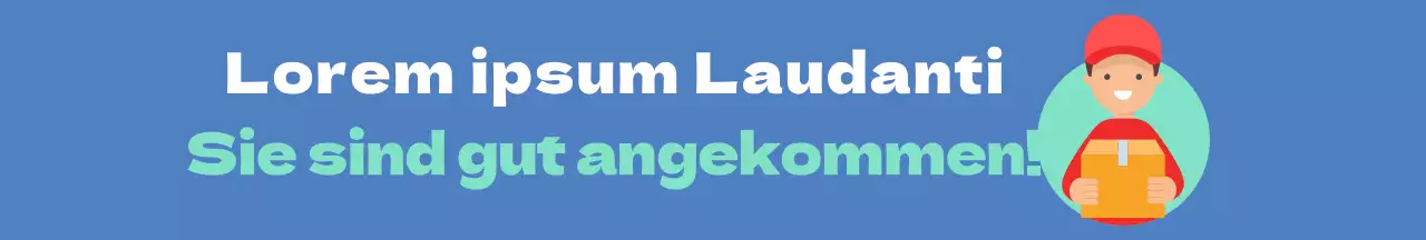 Blue Simple Briefpapier Lieferung