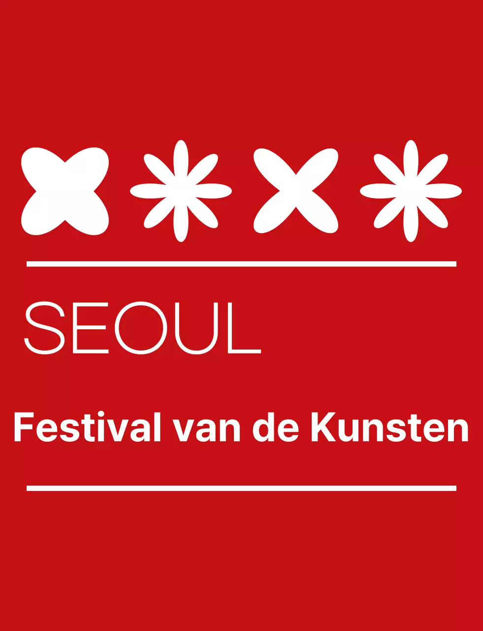 rood en wit eenvoudig kunstenfestival symbool pictogram logo stijl cultureel festival personeel