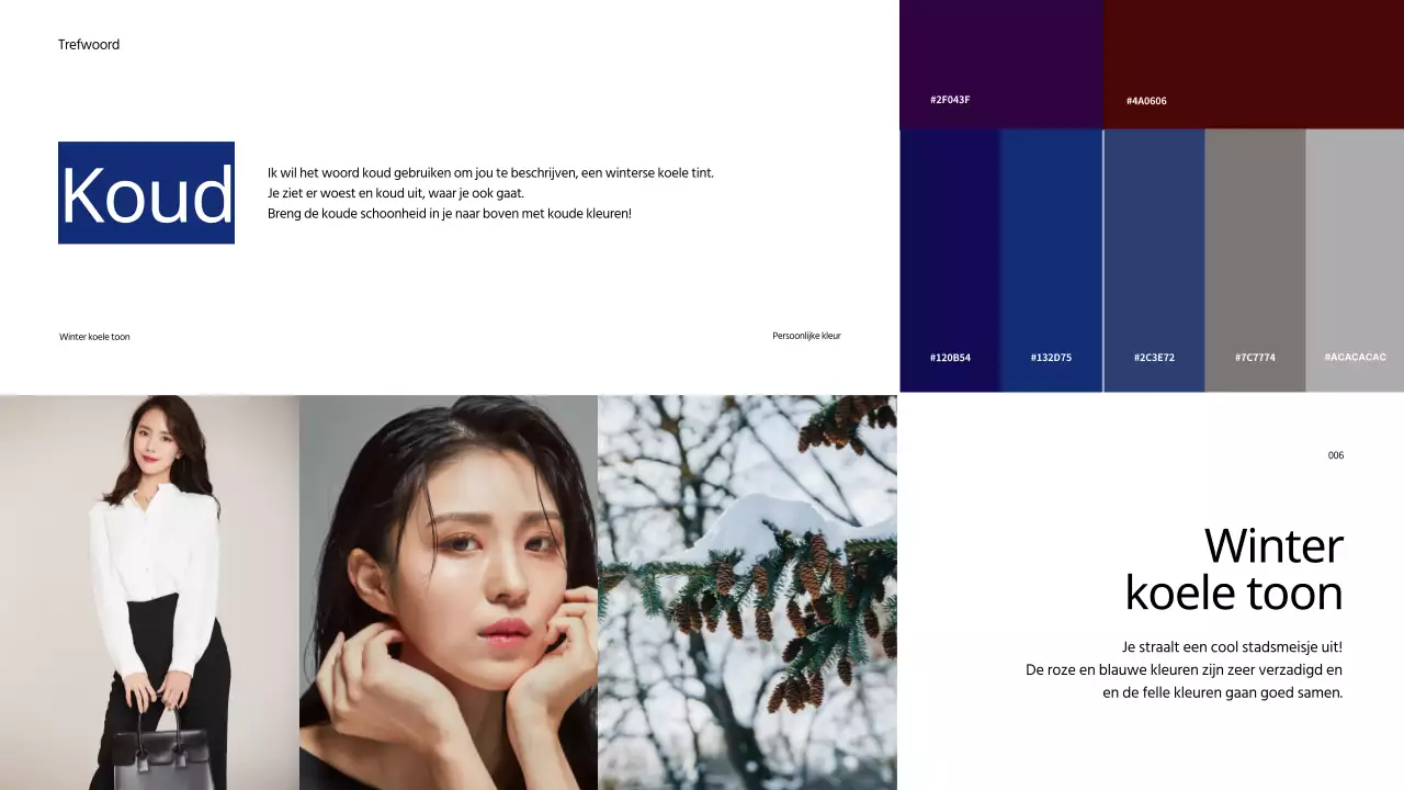 Een regenboog van persoonlijke kleuren voor presentaties