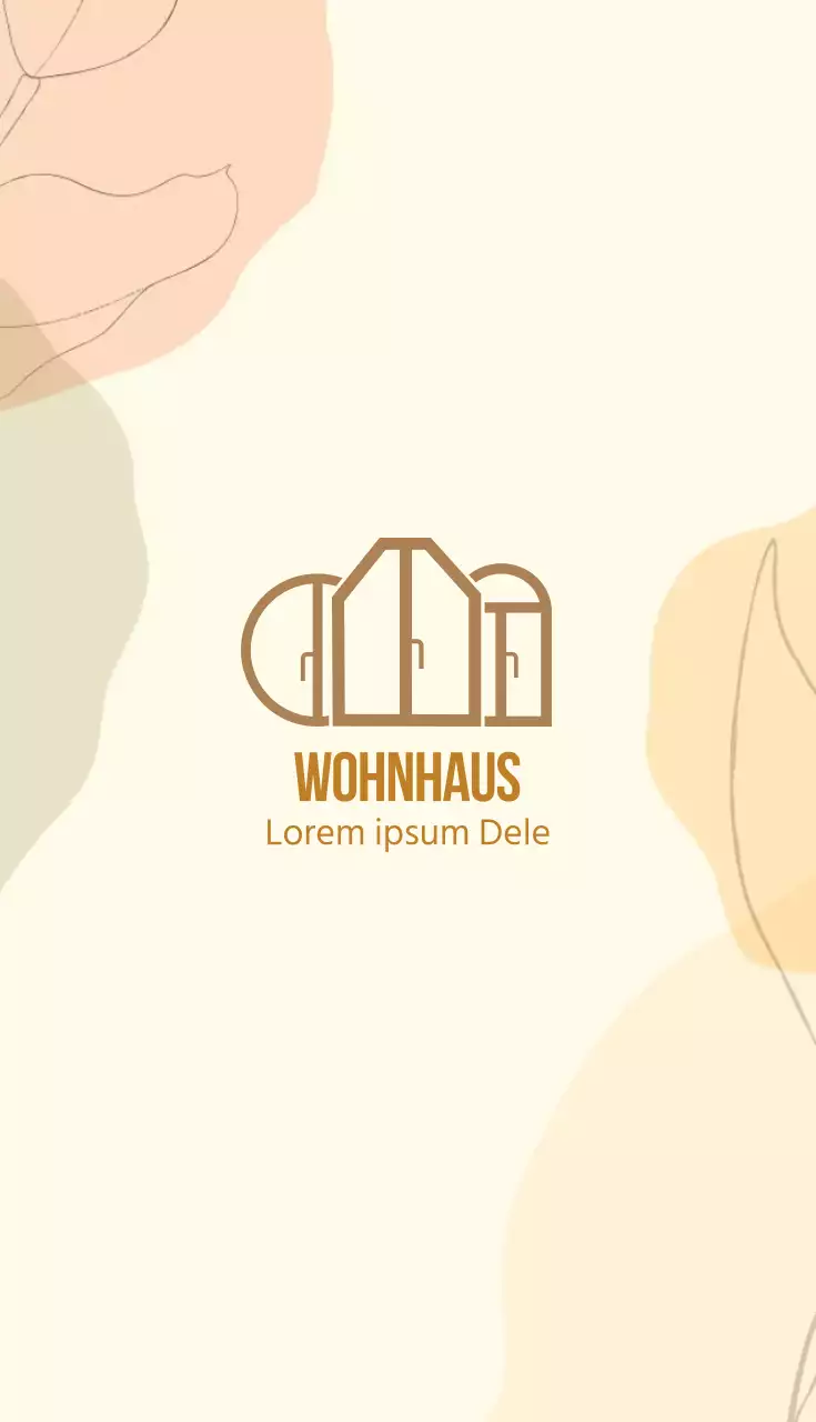 Gelb-beige Illustration Kunstschule Visitenkarte