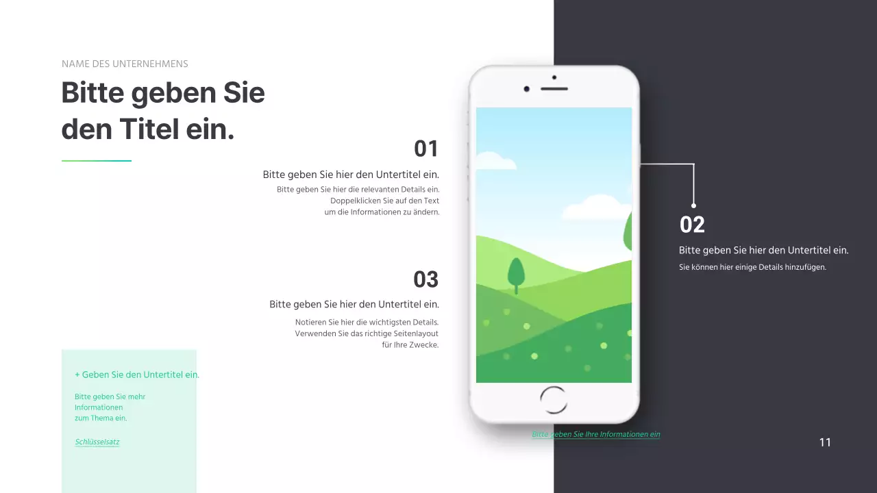 Einfaches Firmenprofil