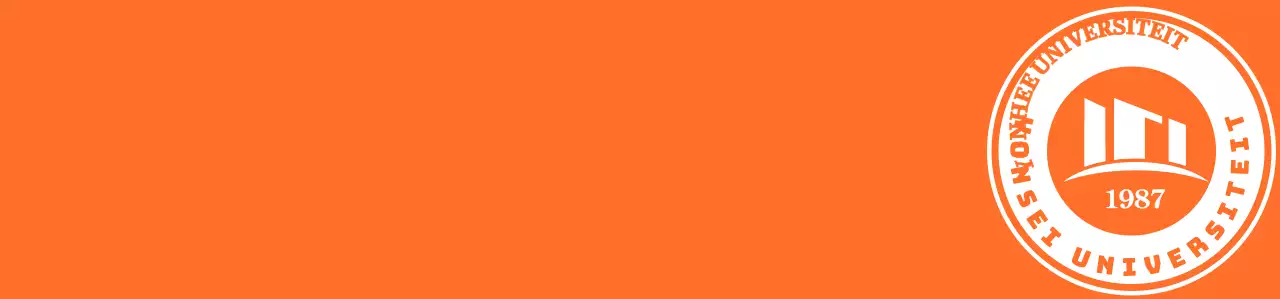 Community Service Club-vest met oranje en witte universiteitssymbolen