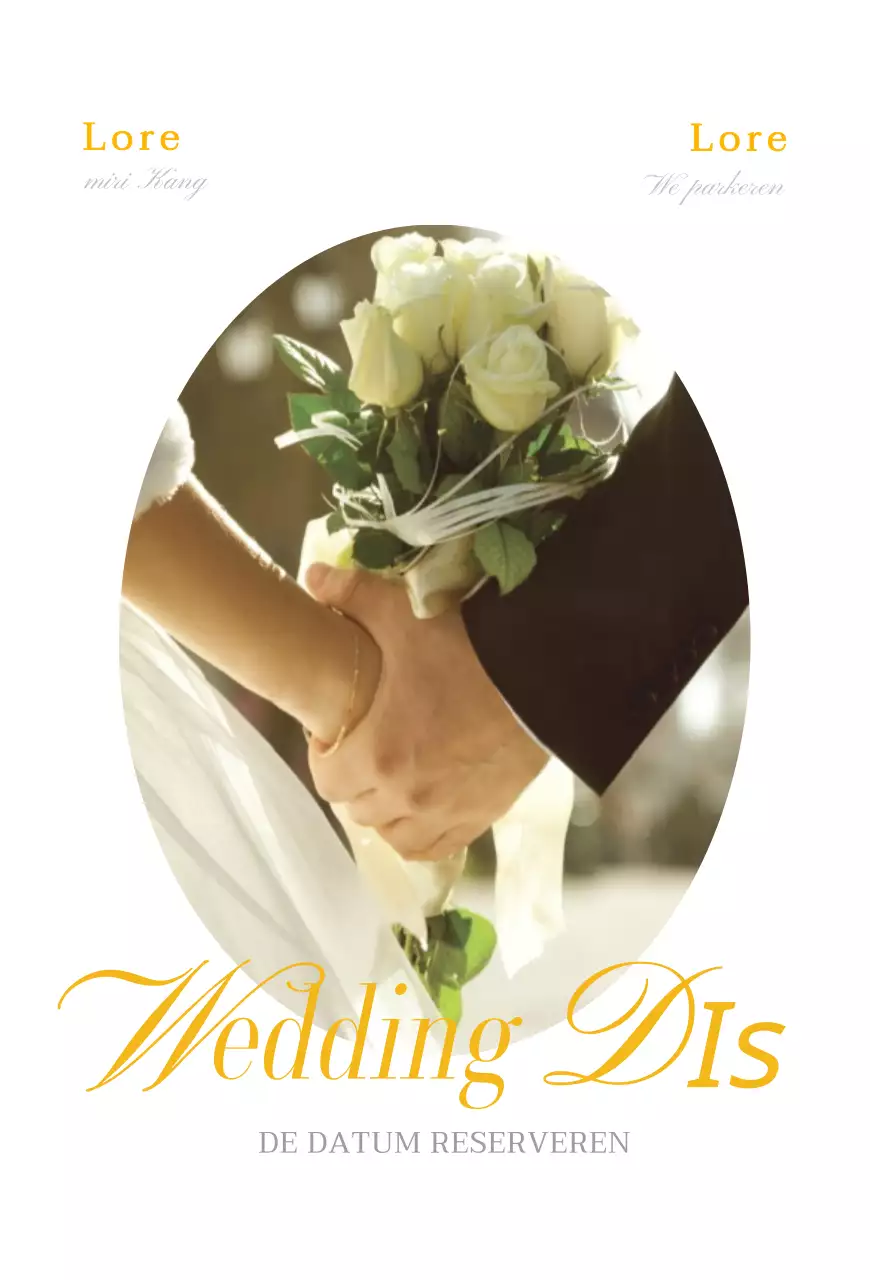 Huwelijksuitnodigingen met een zacht curve-concept