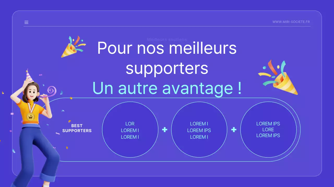 Annonce de lancement kitsch avec de jolies illustrations bleues