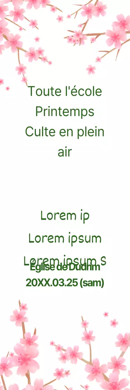 Culte de printemps en plein air