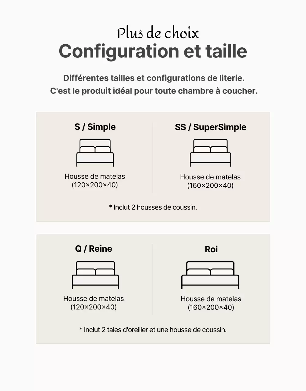 Literie de luxe dans des tons bruns modernes (plus)