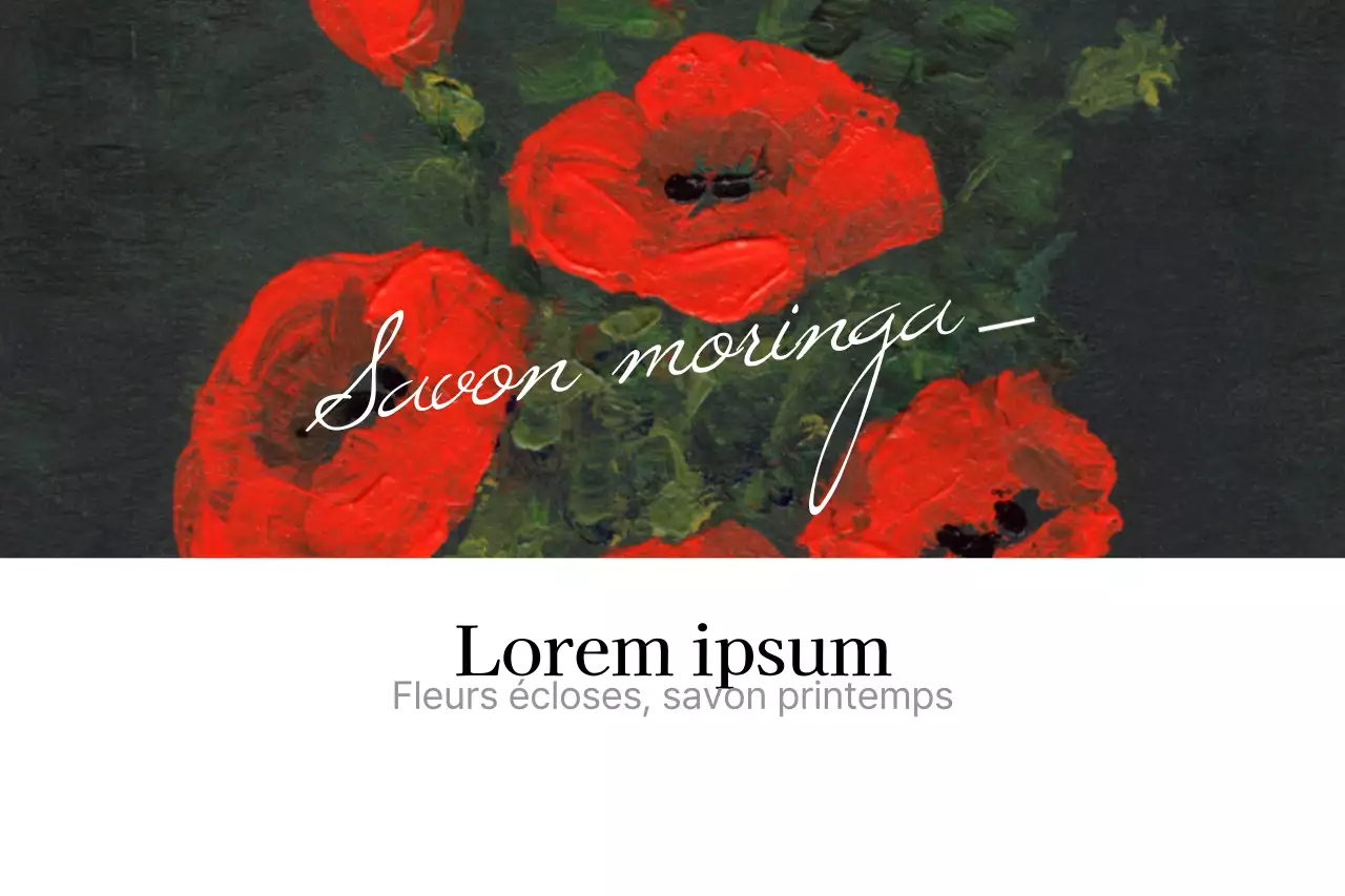 Lorsque les fleurs s'épanouissent et que le printemps