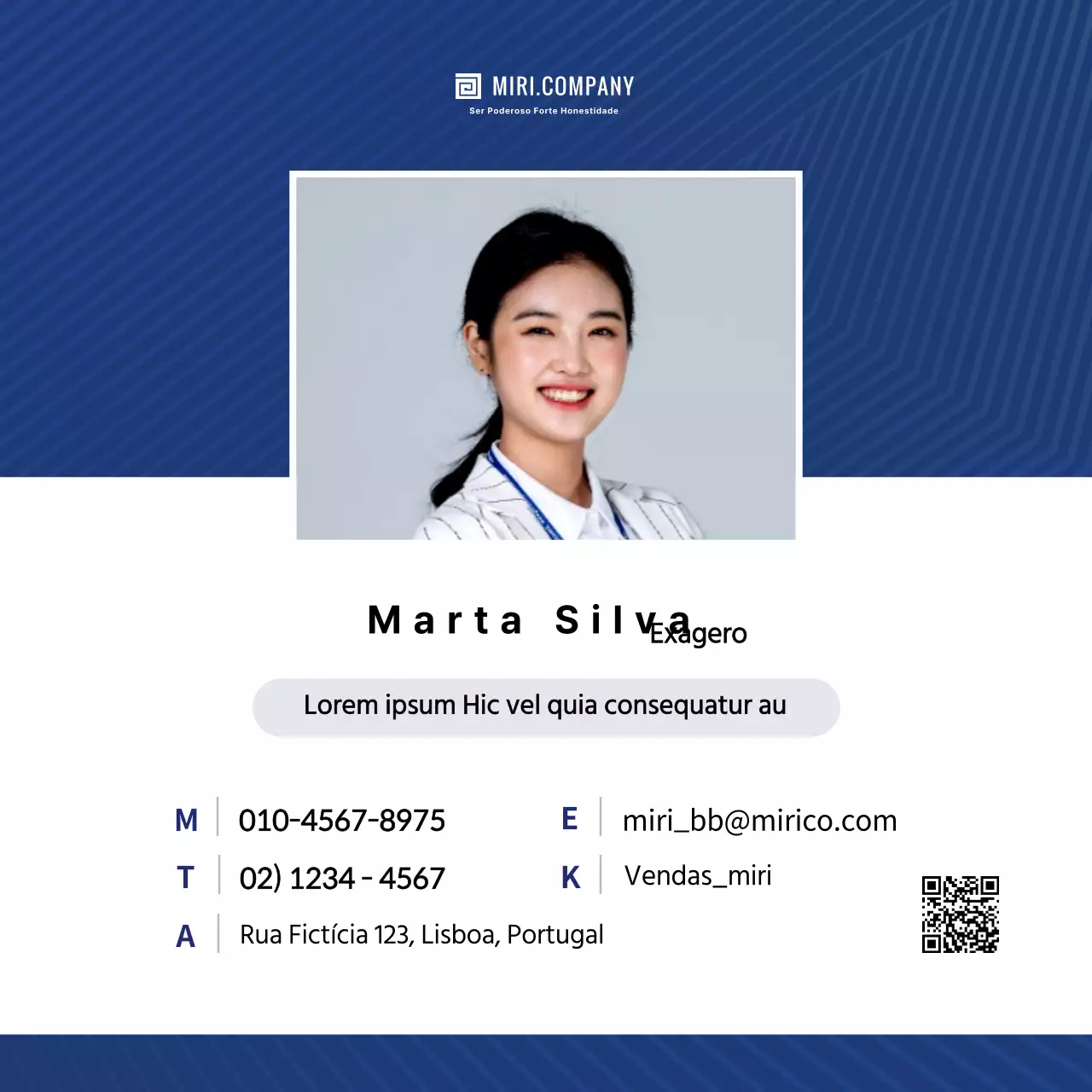 Perfil de conceito de padrão simples em azul-marinho