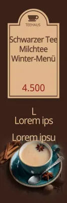 Schwarzer Tee Milchtee