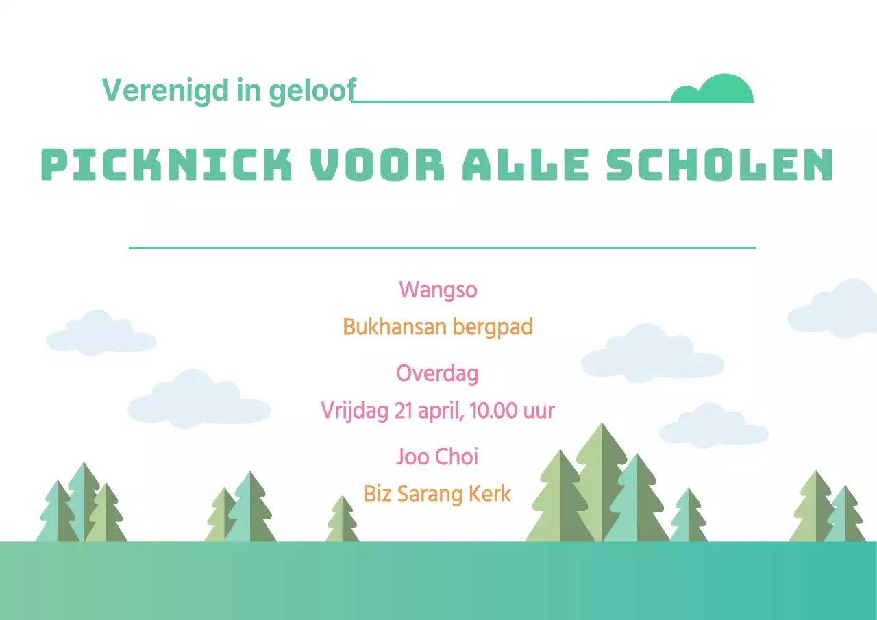 Picknick voor de hele school