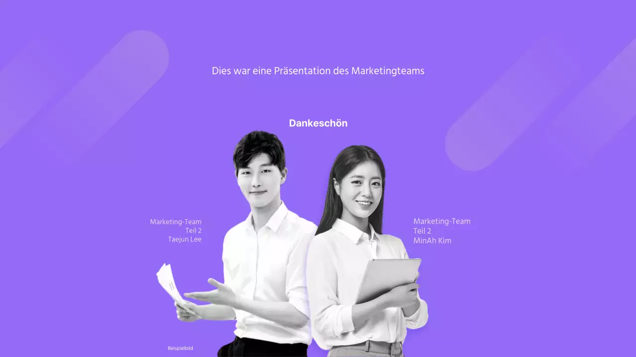 Lila Gelb Einfaches Konzept Businessplan