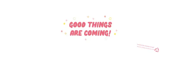 Weißer, rosa, niedlicher Schriftzug